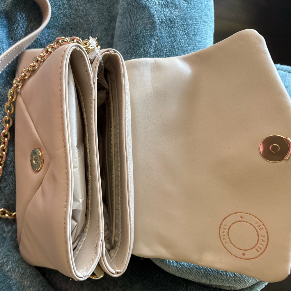 Elegant Cream Cross Body Bag New With Tags